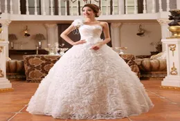 رخيصة الكتف زهرة الزفاف فساتين الزفاف 2018 Vestidos plus size bridal dress bull under 100 2747884