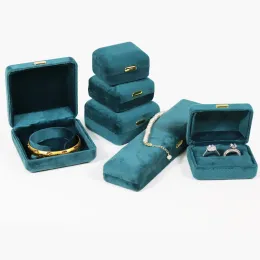 Velvet Jewelry Packaging Box Bracelet Pinging Storage Organizer Ring Ring Display Stat