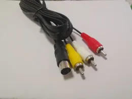 Cabos 10pcs Substituição de 1,8m Nickle Plated AV Leads Leads Video Video RCA Cabo composto