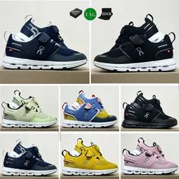 2024 On Cloud Kids Shoes Sports Outdoor Athletic UNC Black Children White Boy's Girls Casual Fashion Sneakers Kid Walking Toddler Sneakers storlek 22-35