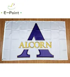 Fandiera di Alcorn State Braves 3*5ft (90 cm*150 cm) DECORAZIONE BANNER BANNER DELLA FLOGGIO FLAGGIO FAGGI GIARDI