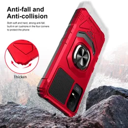 Для TCL Ion x / TCL Ion v Magnetic Cring Doster Stand Hyrbid Shock -Reseper Armor Case Kickstand Craver Phone Cope+Redhed Glass