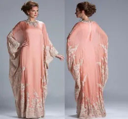 Arabii Arabii Dubaj Kaftan matka panny młodej sukienki koronkowe aplikacje wieczorowe Abaya muzułmański kaftan matka 039S Formalna impreza 9814816