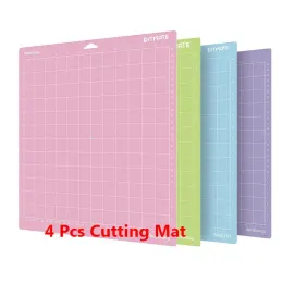 Malzemeler Yeni 4pcs Renk Değiştirme PVC Kesme Mat Kontur Fotoğraf Çekirek Hine Yapışkan Yazı ile PVC Pad ile