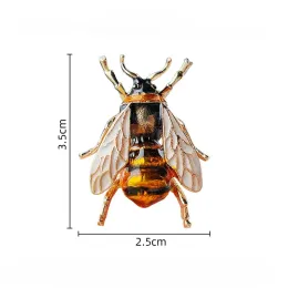 Broche Vintage Insecte Abeille Délicate - Couleur Or, Charmante Et Petite, Occasion