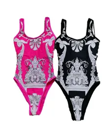 Old Baroque Swimwear Hipster Push Up Women039s Onepiece Designer Swimsuits Outdoor Beach Swimming Bandage Travel Vacation Luxu8791115