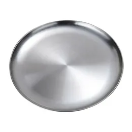 Stainless Steel Flat Dish Plate Insulated Thick Buffet Platter for Bbq Dish Plates 2020 New Kitchen Accessories