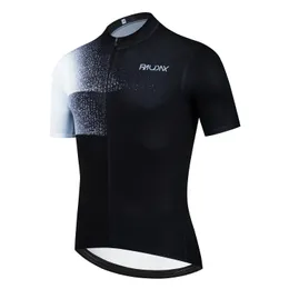 Frammenti di collisione a colori a maniche corte top cicling jersey ropa ciclismo hombre estate ciclismo uomo camicie per bici triathlon 240411