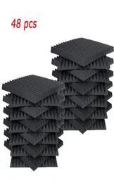 48 PCS Acoustic Panels Studio Soundproofing Wedge 1" X 12" X 12"6945092