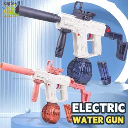 銃のおもちゃHuiqibao Electric Fire Sword Submarine Water Gun Fantasy Water Battle Summer Outdoor Shooting Game Childrens Toys YQ240413