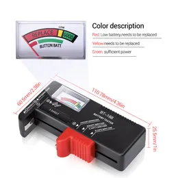 Tester di capacità della batteria digitale ad ampia compatibilità LCD facile da usare BT-168D checker LCD Visualizza test accurati BT-168