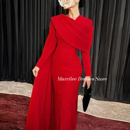 MARRILEE RED ELEGANTE OFF MANEIROS LONGO LONGO MERMAID MERMAIN VESTES DE NOVIMENTE DO MUITO PRONTRO DE PROM PROM OCASIONS FORMAL 2024