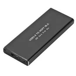 NEU 2024 USB 3,0 M2 SSD -Fall USB3.0 bis M.2 NGFF externe Festkörperantriebsgehäuse SSD -Box 2230 2242 2260 2280 Festplatte für USB