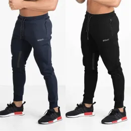 Pantaloni da palestre marchi uomini joggers sportivi uomini pantaloni della tuta joggers pantaloni tascabile in cotone