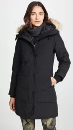 レディースグーシェスケットジャケット新しいクラシックファッションラグジュアリーカナダのデザイナーブランドダウンジャケットパーカーエポレットトレンド冬の温かい綿の屋外アウトウェアコート