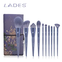 Shadow Lades 10pcs Make -up Pinsel Sets Pulver Bildhauer