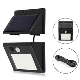 Solar Light Garden Human Body 30LED Induction Street Household Outdoor Control Dark Automatic Wall Lamp
