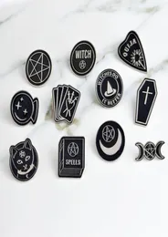 Hexen machen es besser Hexe Ouija Zauberer Black Moon Pin Accessoires Abzeichen Broschen Revers Emaille Pin Rucksack Bag8461113