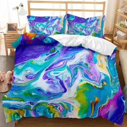 Постилочные наборы Aquarelle Graffiti набор роскошных пуховых одеяла на расстоянии наволочки евро кровати для спальни спальня Beddclothes продавать размеры короля