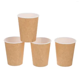 Copos descartáveis canudos espessados de papel recipiente de água para o baía de festas de cafeteria