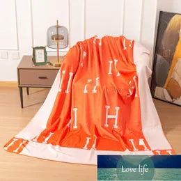 Europäische Lux-Modemarke Orange Snow Fuchs Samt Decke Außenhandel Dickeed Big Brand Style Cover Decken Decken Sofa Schlafzimmer Doppeldecke