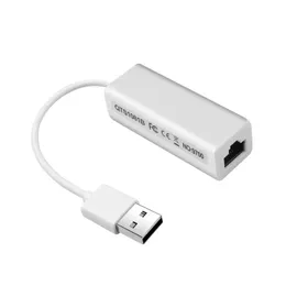 2020 USB 2.0 do RJ45 LAN Adapter Karta sieciowa RD9700 Duża prędkość dla laptopa na tablecie dla systemu Windows XP Win 7 8 8