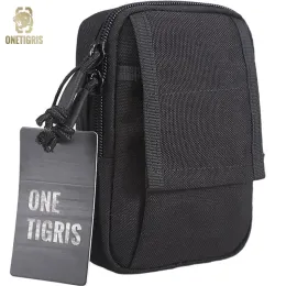 Çantalar Onetigris Man's Outdoor Sports Bel Paketleri Çalışan Çanta Molle Taktik Mini EDC Yardımcı Poşeti 5.5 "iPhone Akıllı Telefon