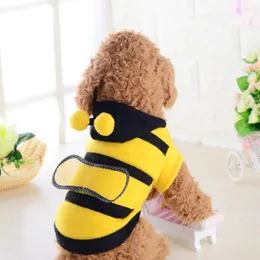 Dog Apparel Costume Clothes Pet Costumes Halloween Puppy Bee Cosplay Dress Dogs Up Piece Cat Four Leg Collars Outfits Collar Large Shirt