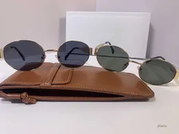 Designer occhiali da sole donna con occhiali da sole polarizzati in metallo curvo in metallo marchio di lusso di lusso che guida gli occhiali lunettes sonnenbril gafas para el sol de 5ezt