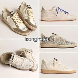 designer Dress shoes luxe Golden Ball Star Casual Shoe classic white do-old dirty Distressed star superstar sneakers mens shoes