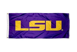 iana State LSU Tigers Purple Flag Free Shipping 150x90cm Printing Polyester m Club Sports m Flag With Brass Grommets5845840