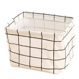 Storage Bags Rectangular Fabric Basket Portable Waterproof Bath Sundries Desktop Blue