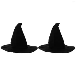 Hundkläder 2 datorer Dekorera husdjurspetsiga hatt prom Huvudstycke Witch Polyester Pography Props