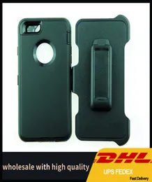 RUBBER RUBBER عالية الجودة 3IN1 من MultIlayer Huffice لـ iPhone Case Defender Armor مع حالة شعار لـ iPhone مع حزام CL7265554