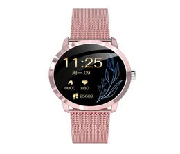 Q8L OLED Bluetooth Smart Watch Edelstahl wasserdichtes tragbares Gerät Smartwatch Armbandwatch Männer Frauen Fitness Tracker1917402