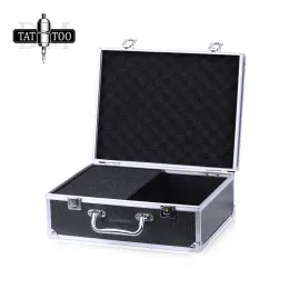 Lieferungen DM Tattoo Tool Box Aluminiumlegierung Großer Tattoo Kit Box Tattoo Supplies Travel Carry Box Storage Hülle