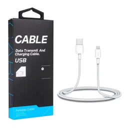 Micro USB -kabel med förpackning för Samsung USB -typ C -kabel Fastladdningsdata USB -kabel för Xiaomi 4C Android -telefon9161455