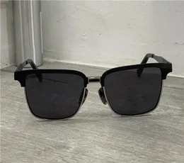 Square Titanium Matte Black Gold Sunglasses 2076 Men Sun Glasses Square sunglasses eyewear New with box8481154