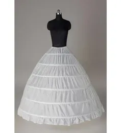 Super barato vestido de baile 6 Hoops Sapticoat Wedding Slip Crinoline Bridal Underskirt Layes Slip 6 Hoop Skirt para Quinceanera Dress CPA9302905