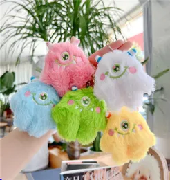 Cartoon super cute big eye monster cute girl plush toy doll pendant bag1939540