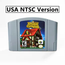 Аксессуары животных пересекают 64 -битный игровой картридж USA версия NTSC Format для N64