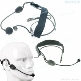 Microphones Pro Wireless Headset Condenser Microphone For Shure BeltPack Transmitter mini TA4F Cardioid Head Wear Mics