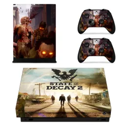 Sticker Status of Decay 2 Hautaufkleber -Aufkleber für Microsoft Xbox One X -Konsole und Controller Skins Sticker für Xbox One X Vinyl