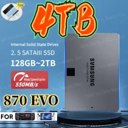 Caixas 4TB 2TB SSD Estado sólido interno Drive 870 EVO 1TB Disco Duro SSDs 2,5 polegadas SSD SATA III HDD disco rígido para laptop PC PS5