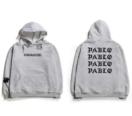 Yeni 2019 Kulüp Markası Hoodie Sweatshirts Kadın Paranoid Mektup Baskı Hoodies Erkek Batı Kapşonlu Sosyal Hoody3284309