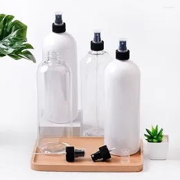 Garrafas de armazenamento 8pcs 1000ml Pet Spray Black Pet grande para Cosméticos Pacote Viagem Viagem White Perfume Contêiner com bomba de pulverizador de névoa