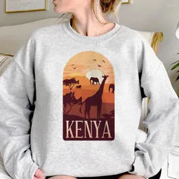 Hoodies feminino girafa mulheres anime de bote de rua engraçado suéter de suéter de traje vintage pulôver