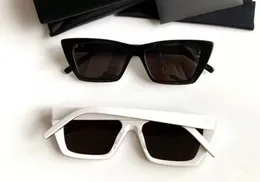 Cat Eye White Blackgray Okulary przeciwsłoneczne dla kobiet okulary przeciwsłoneczne na wakacje z Box2298978