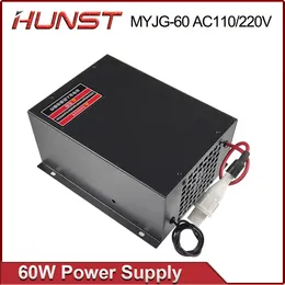 Hunst Myjg 60W Laser Power Power Supply 110 В/220 В. По желанию, подходит для разреза и гравировки 50 ~ 70 Вт.