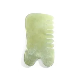 Natural Jade Stone Guasha Gua Sha Massage Hand Back Ben Body Arm Board Comb Forme Healthy Beauty Relaxation Cure Massager TOOL268A7759635